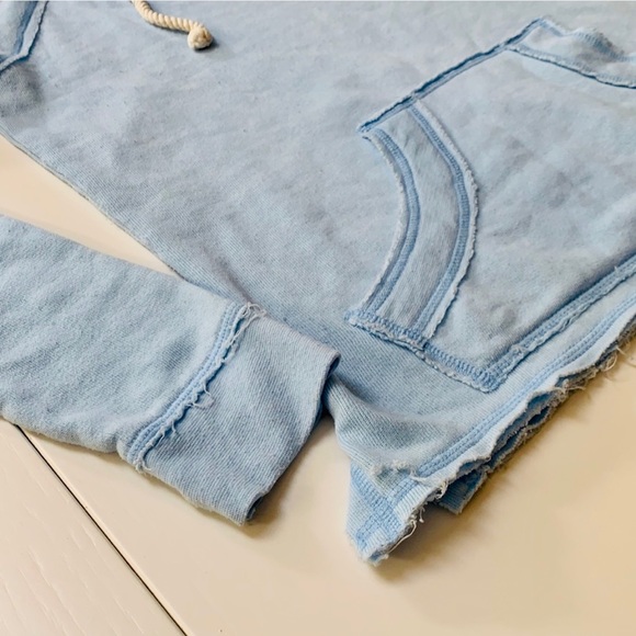 Lightweight Pale Blue Hoodie (S) - Picture 7 of 11